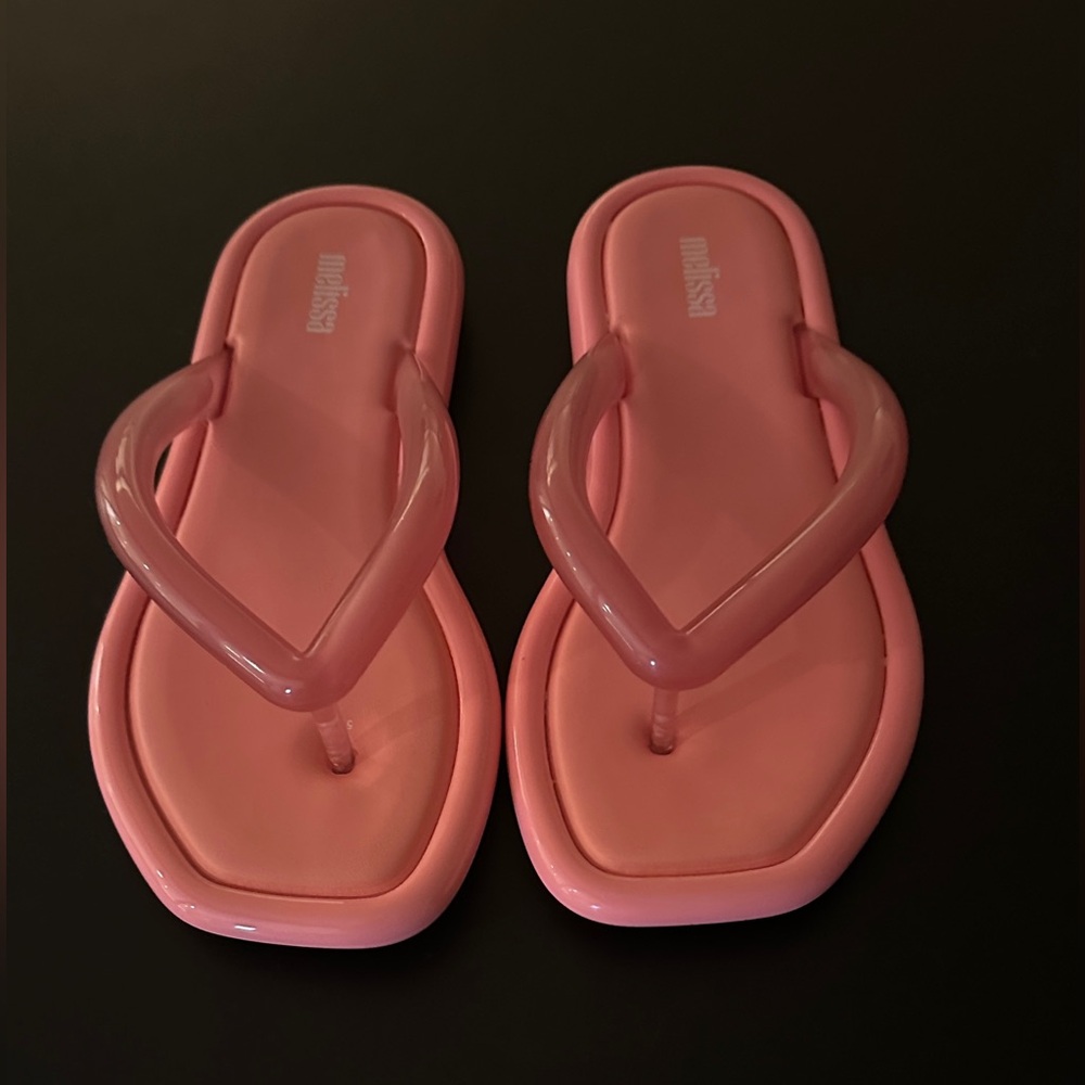 Melissa Bubblegum Pink Flip Flops
